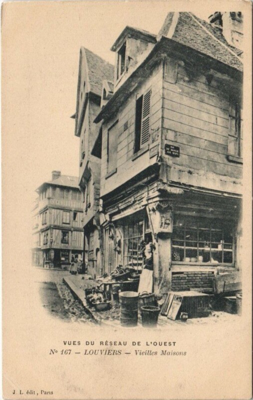 Carte postale ancienne Louviers-Vieilles Maisons à Louviers