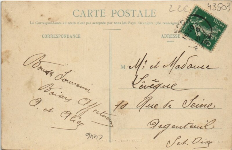 Carte postale ancienne Ecos-Le Lavoir