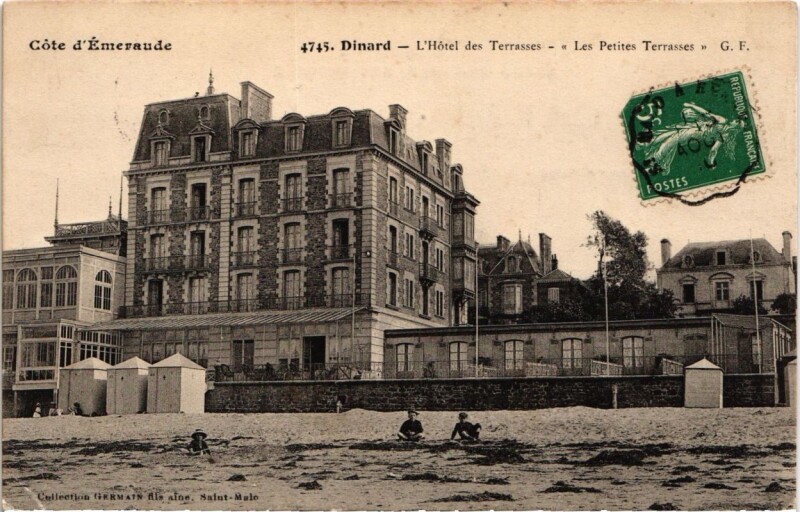 Carte postale ancienne Dinard L'Hotel des Terrasses France à Dinard