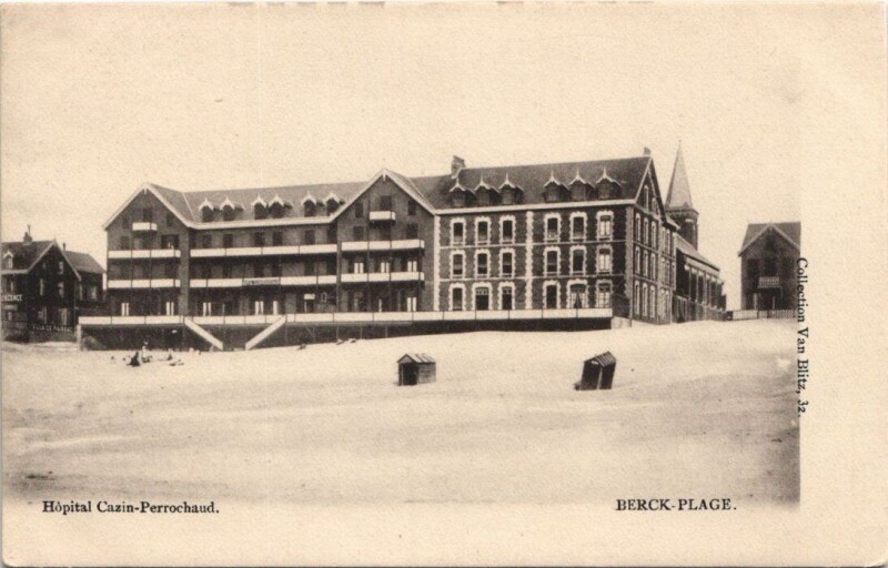 Carte postale ancienne Berck-Plage-Hópital Cazin-Perrochaud à Berck