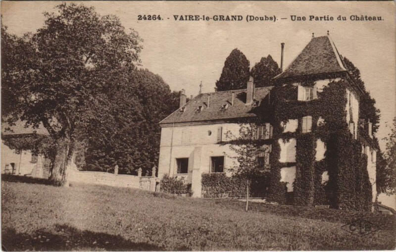 Carte postale ancienne Vaire - le - Grand - Une Partie du Chateau à Vaire