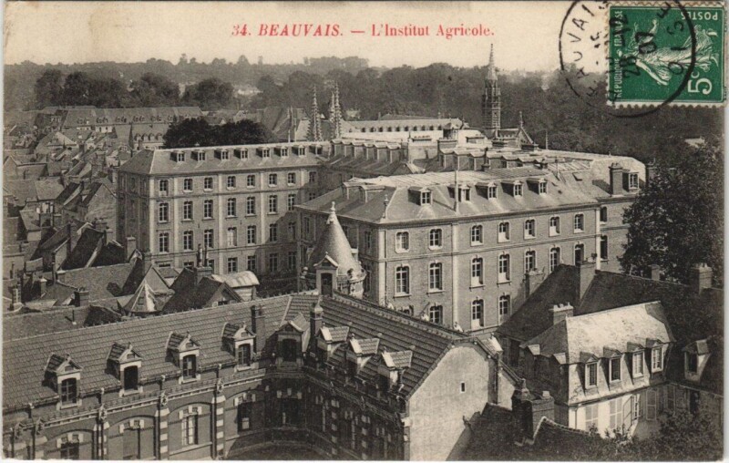 Carte postale ancienne Beauvais - L'Institut Agricole à Beauvais