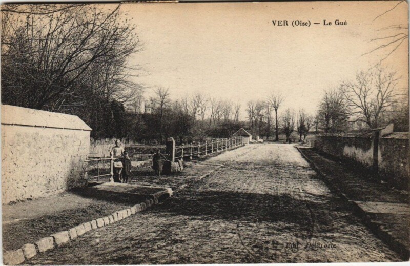 Carte postale ancienne Ver - Le Gue