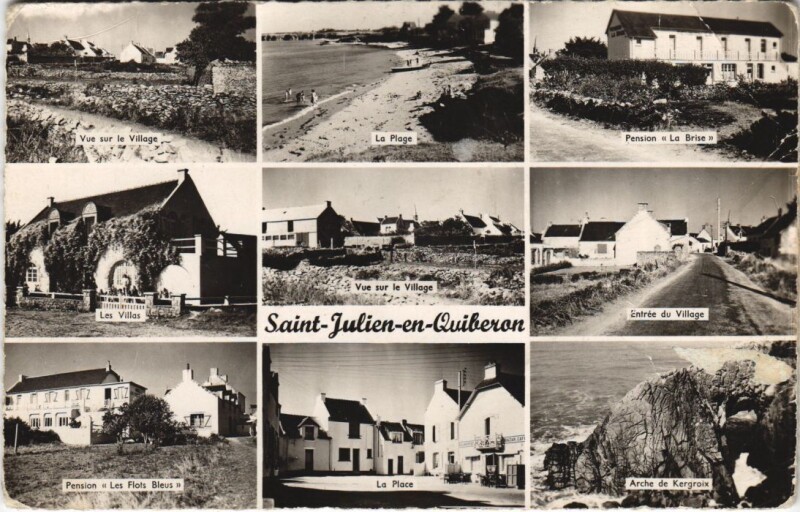 Carte postale ancienne Saint-Julien-en-Quiberon à Quiberon