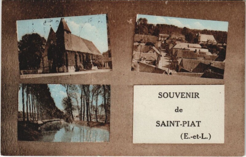 Carte postale ancienne Souvenir de Saint-Piat à Saint-Piat