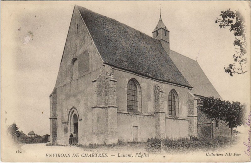 Carte postale ancienne Environs de Chartres - Luisant l'Eglise à Chartres