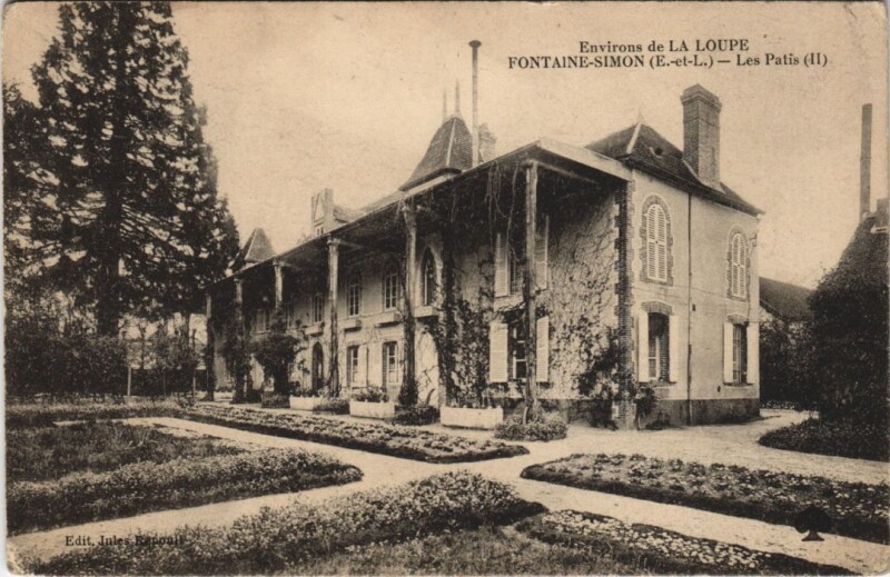 Carte postale ancienne Environs de La Loupe - Fontaine-Simon - Les Patis à Fontaine-Simon