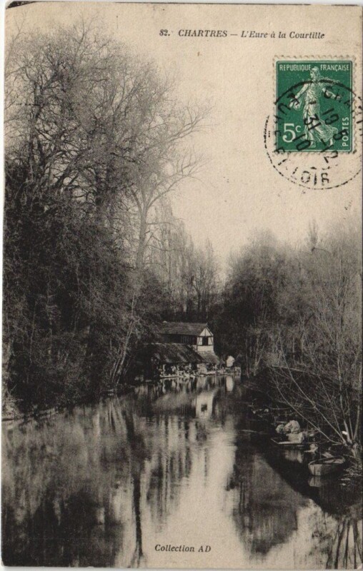 Carte postale ancienne Chartres - l'Ere a la Courtille à Chartres