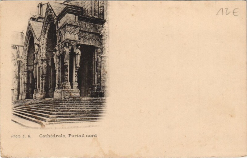 Carte postale ancienne Cathédrale Portail nord