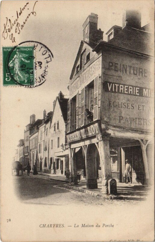 Carte postale ancienne Chartres - La Maison du Porche à Chartres