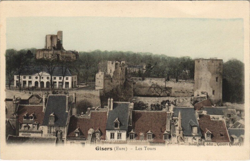 Carte postale ancienne Gisors - Les Tours à Gisors