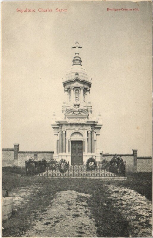 Carte postale ancienne Sepulture Charles Saint-