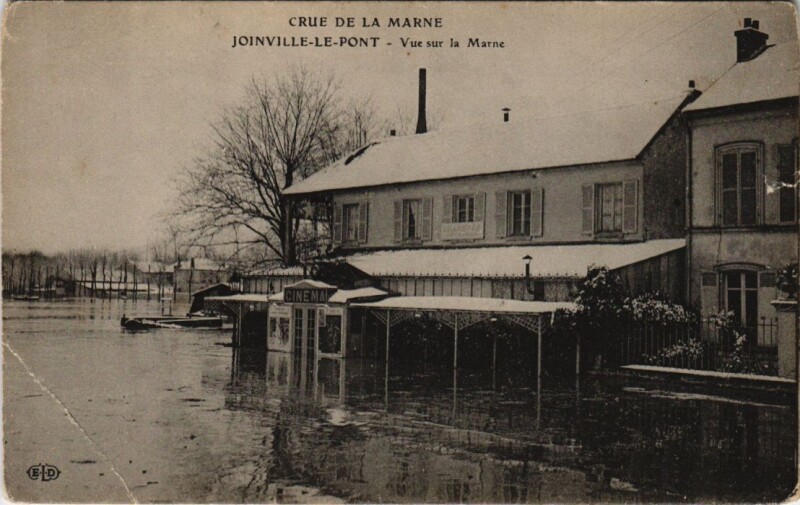 Carte postale ancienne Joinville-Le-Pont - Vue sur la Marne à Joinville-le-Pont