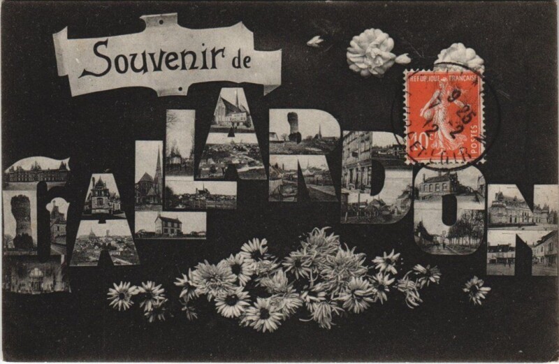 Carte postale ancienne Souvenir de Gallardon à Gallardon