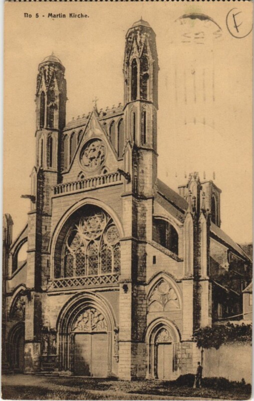 Carte postale ancienne Laon- Martinskirche France
