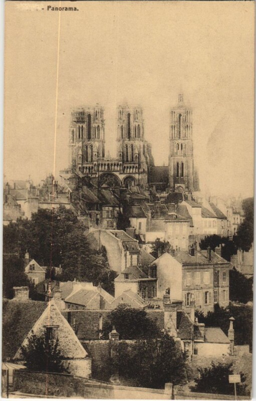Carte postale ancienne Laon- Panorama France