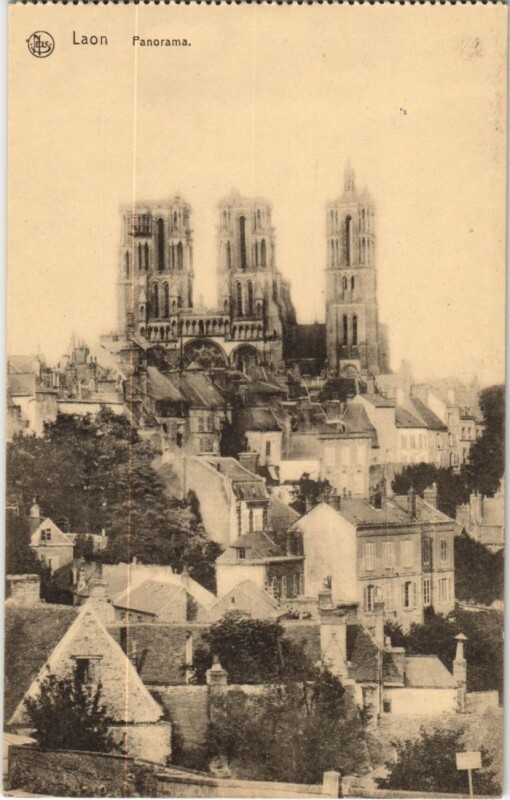 Carte postale ancienne Laon- Panorama France