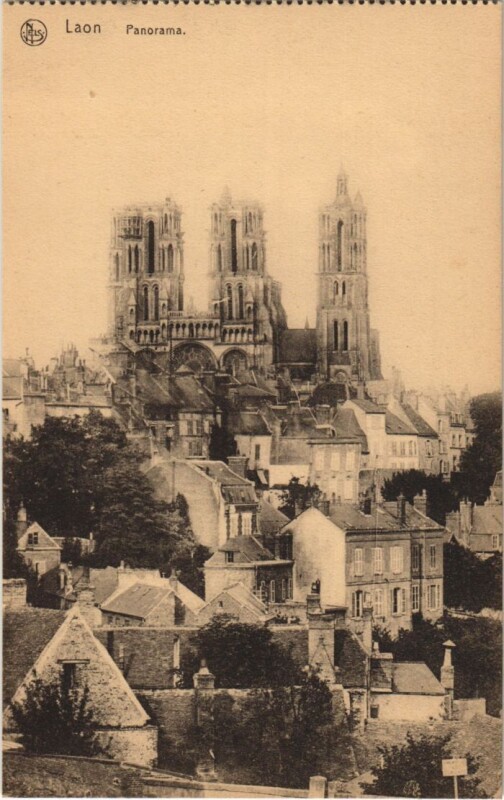 Carte postale ancienne Laon- Panorama France