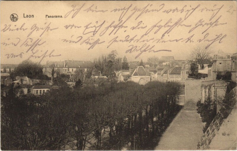 Carte postale ancienne Laon- Panorama France