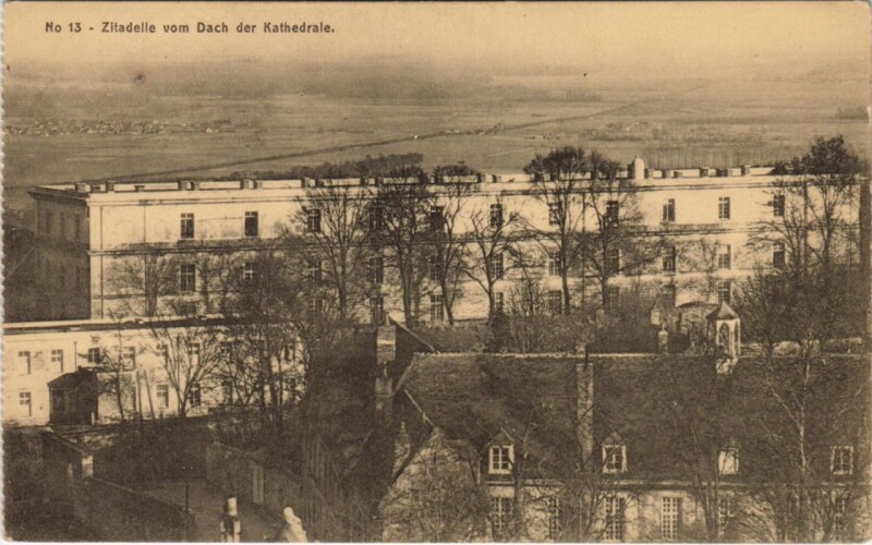 Carte postale ancienne Laon- Zitadelle vom Dach der Kathedrale France