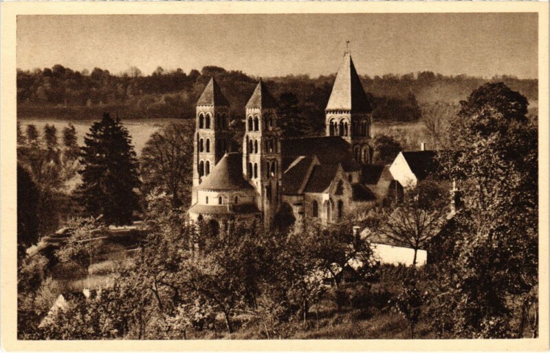 Carte postale ancienne Morienval- Eglise France à Morienval