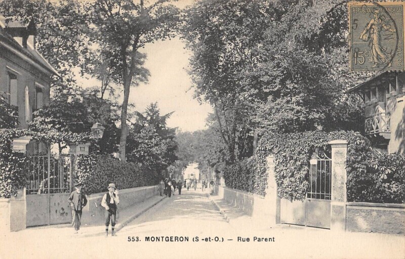 Carte postale ancienne Montgeron Rue Parent à Montgeron