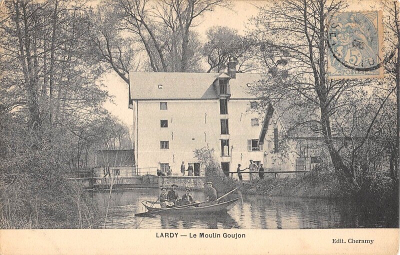 Carte postale ancienne Lardy Le Moulin Goujon à Lardy