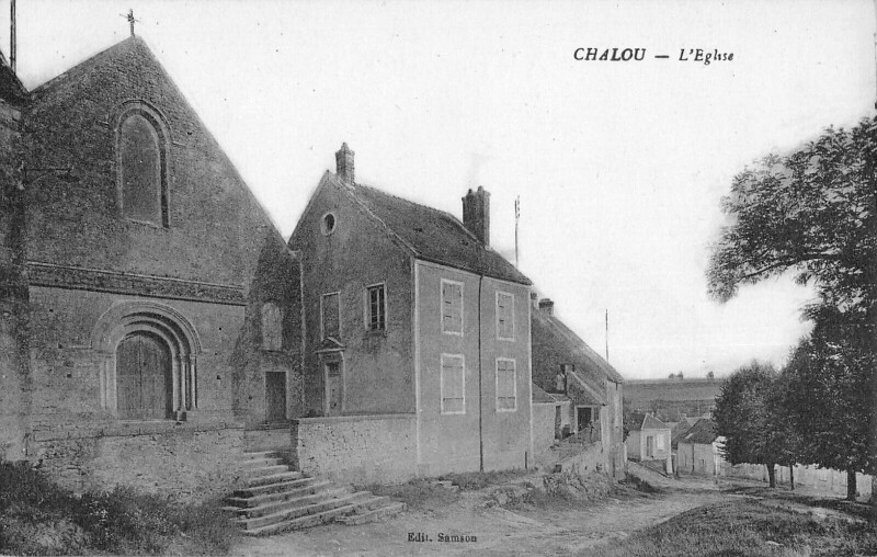 Carte postale ancienne Chalou L'Eglise