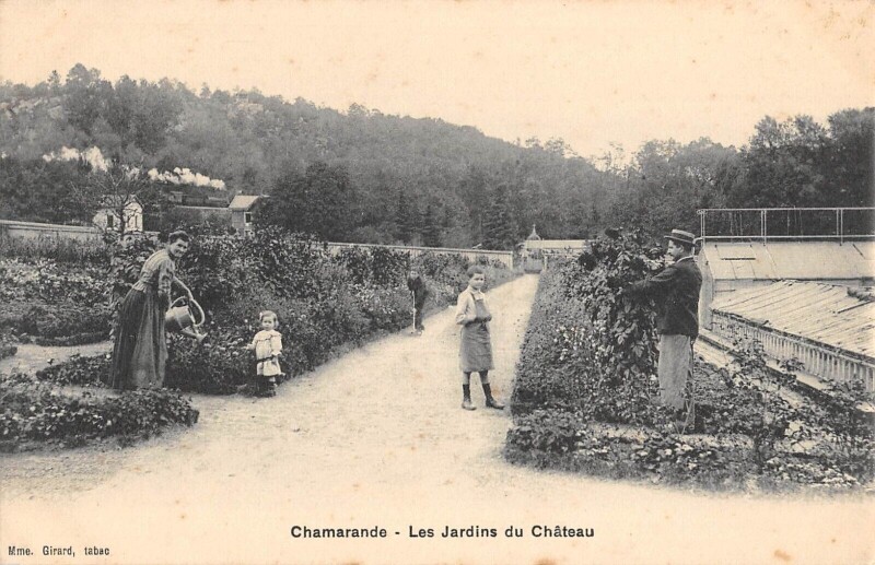 Carte postale ancienne Chamarande Les Jardins Du Chateau à Chamarande
