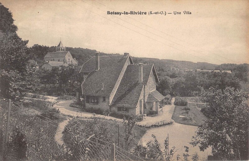 Carte postale ancienne Boissy La Riviere Une Villa