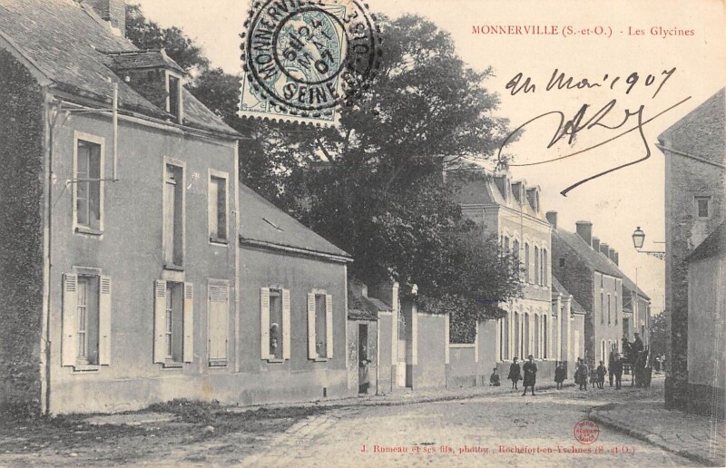 Carte postale ancienne Monnerville Les Glycines à Monnerville