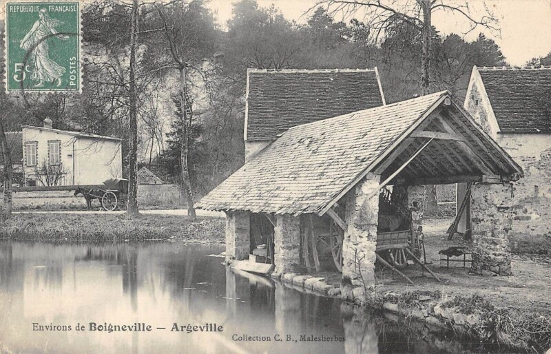 Carte postale ancienne Env.de Boigneville Argeville à Boigneville