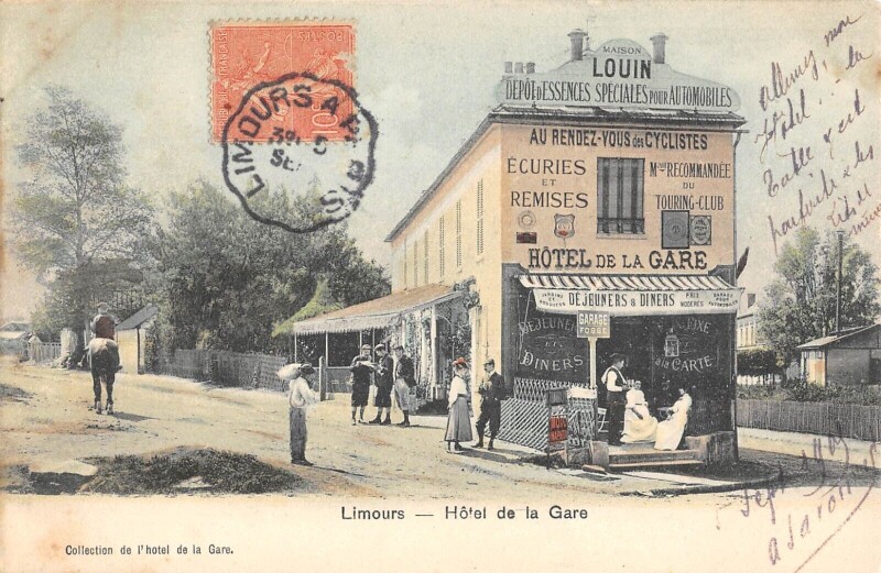 Carte postale ancienne Limours Hotel Des Cyclistes à Limours