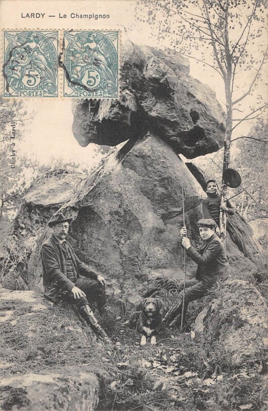 Carte postale ancienne Lardy Le Champignon à Lardy