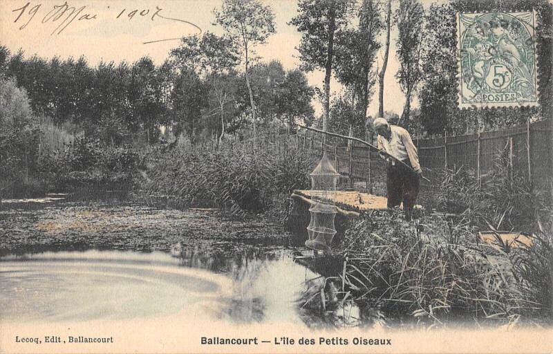 Carte postale ancienne Ballancourt L'Ile Des Petits Oiseaux