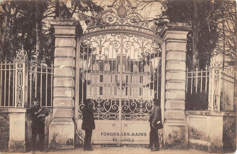 Carte postale ancienne Forges Les Bains Le Chateau Schleicher à Forges-les-Bains