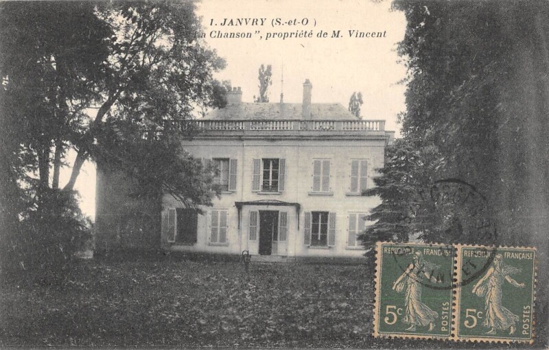 Carte postale ancienne Janvry La Chanson Propriete De Mr Vincent à Janvry