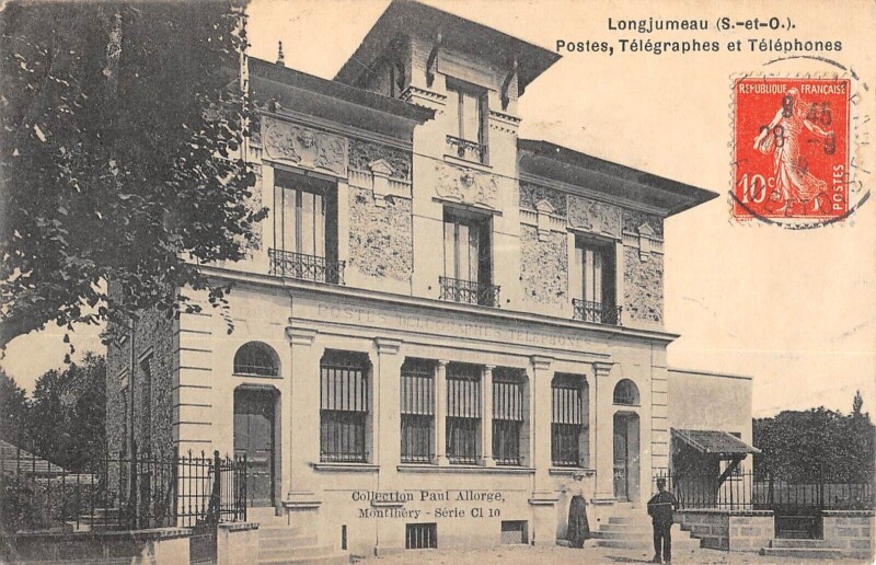 Carte postale ancienne Longjumeau Postes Telegraphes Telephones à Longjumeau
