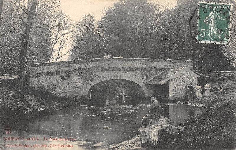 Carte postale ancienne Bouray Le Pont De Cochet