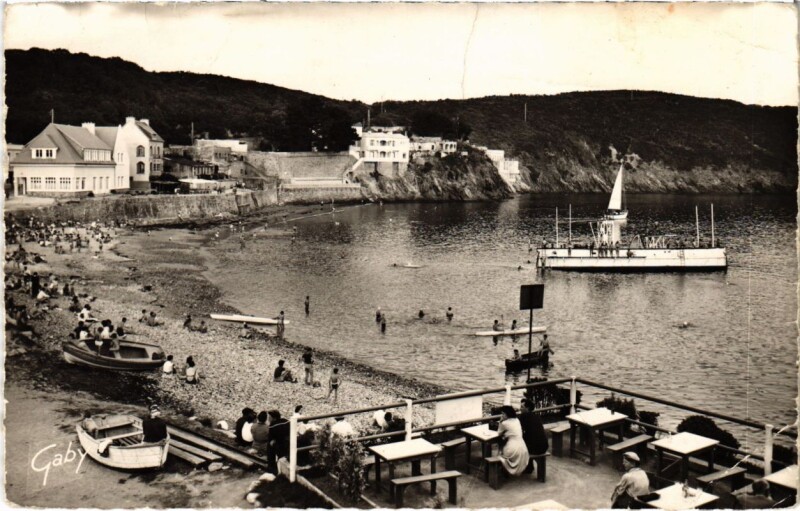 Carte postale ancienne Sainte-Anne-du-Portzic - La Plage
