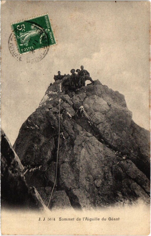 Carte postale ancienne Sommet de l'Aiguille du Geant