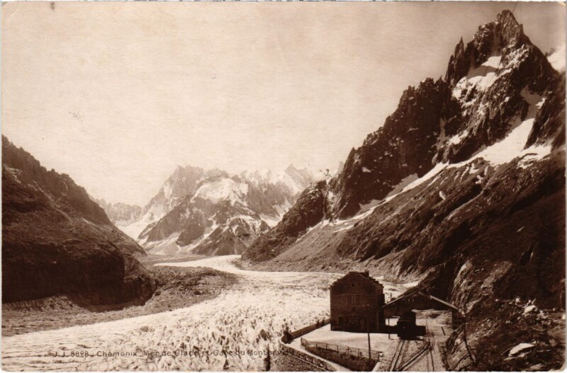 Carte postale ancienne Chamonix - Mer de Glace