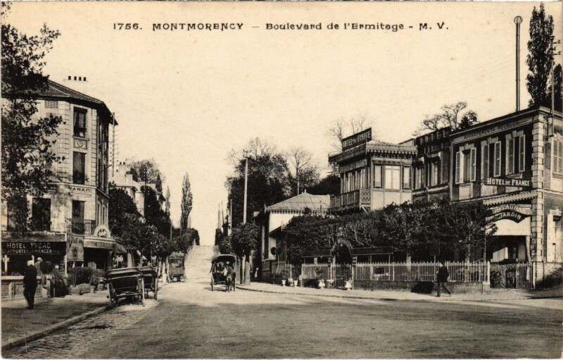 Carte postale ancienne Montmorency - Boulevard de l'Ermitage à Montmorency