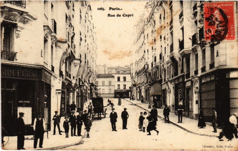 Carte postale ancienne Paris 12e Rue de Capri ed. Gondry à Paris 12e