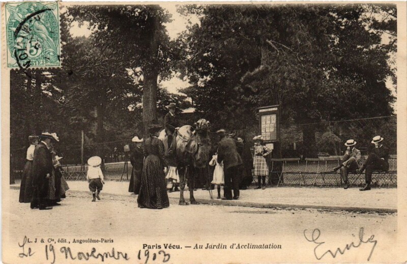 Carte postale ancienne Au Jardin d'Acclimatation à Neuilly-sur-Seine