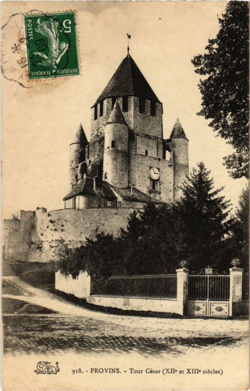 Carte postale ancienne Provins Tour de Cesar à Provins