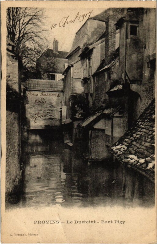 Carte postale ancienne Provins Le Durteint, Pont Pigy à Provins