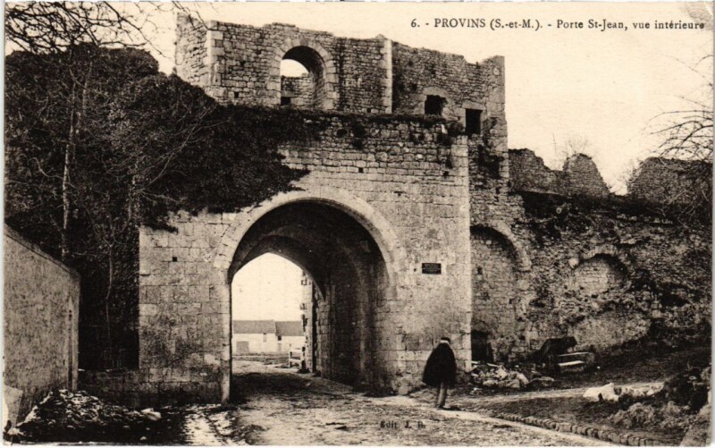 Carte postale ancienne Provins Porte Saint-Jean à Provins