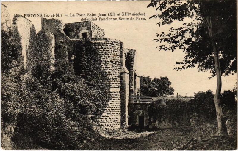 Carte postale ancienne Provins Porte Saint-Jean à Provins