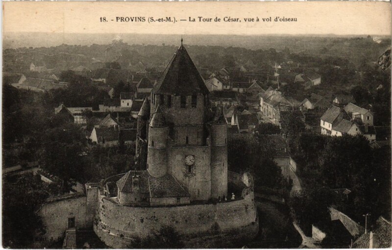 Carte postale ancienne Provins Tour de Cesar à Provins
